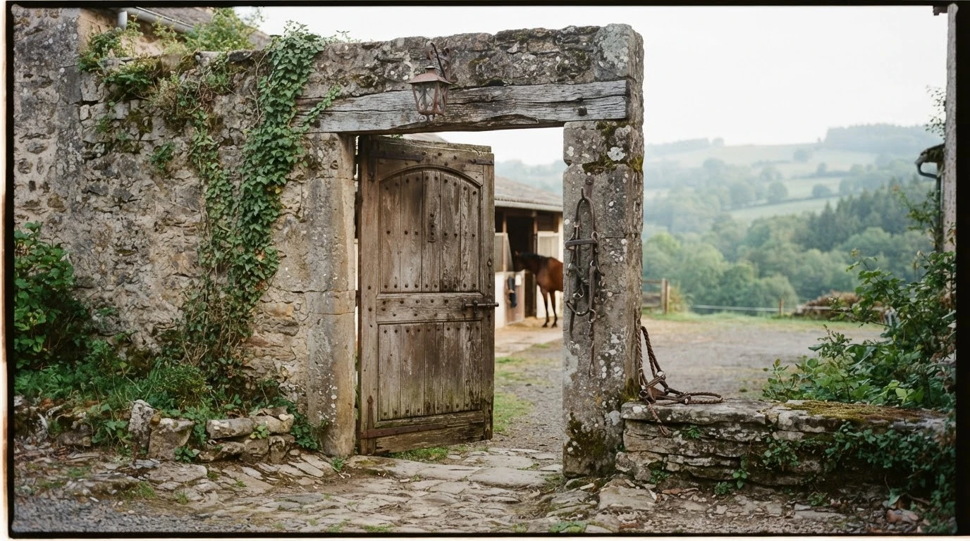 Entrée du Ecurie de maupertuis, centre équestre à Riom