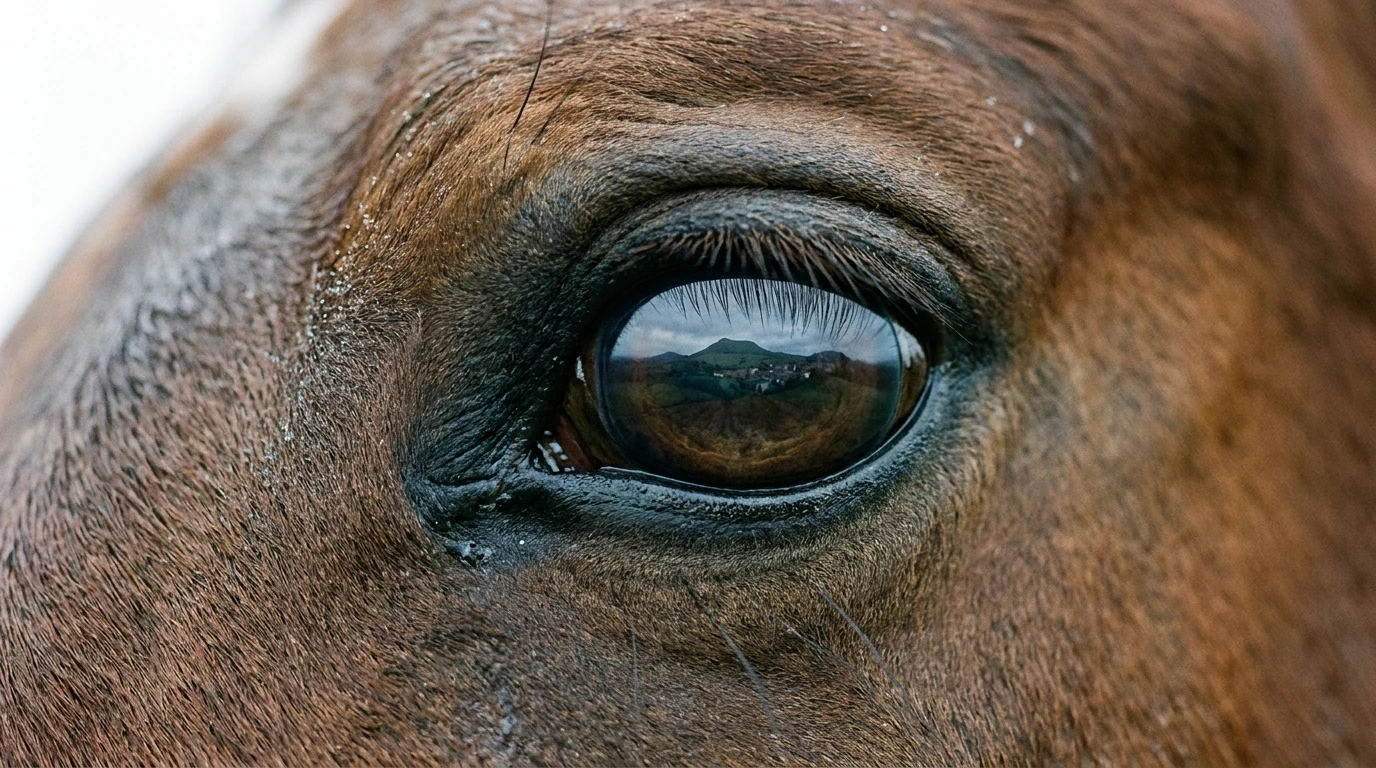 Un regard de cheval au Ecurie de maupertuis, Riom